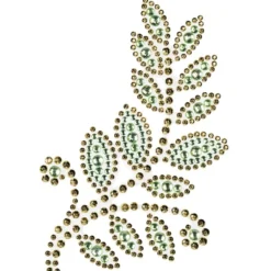 Strass-Ornamente, Sortierung 3, mehrfarbig, teilweise mit Veredelung, 5 Bogen