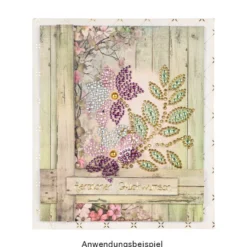 Strass-Ornamente, Sortierung 3, mehrfarbig, teilweise mit Veredelung, 5 Bogen