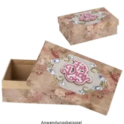 Strass-Ornamente, Sortierung 5, mehrfarbig, teilweise mit Veredelung, 5 Bogen