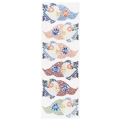 Strass-Ornamente, Wichtel 1, mehrfarbig, teilweise mit Veredelung, 1 Bogen