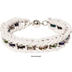 Strass-Rondell mit Strass-Steinen, Ø0,8 cm, 10 Stück, silber/tansanit