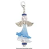 Strass-Rondell mit Strass-Steinen, Ø0,8 cm, 10 Stück, silber/lapislazuli