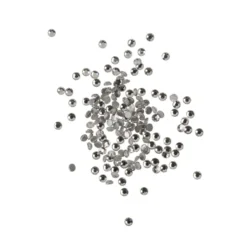 Strass-Steine, Kristall-Glas, facettiert, Ø 2,3mm, 0,9mm hoch, klar-transparent, 1000 Stück