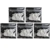 Strass-Steine, Kristall-Glas, facettiert, Ø4mm, 2mm hoch, klar-transparent, 1000 Stück