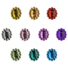 Strass-Steine, Oval, 12mm x 10mm, 10 Farben, 500 Stück
