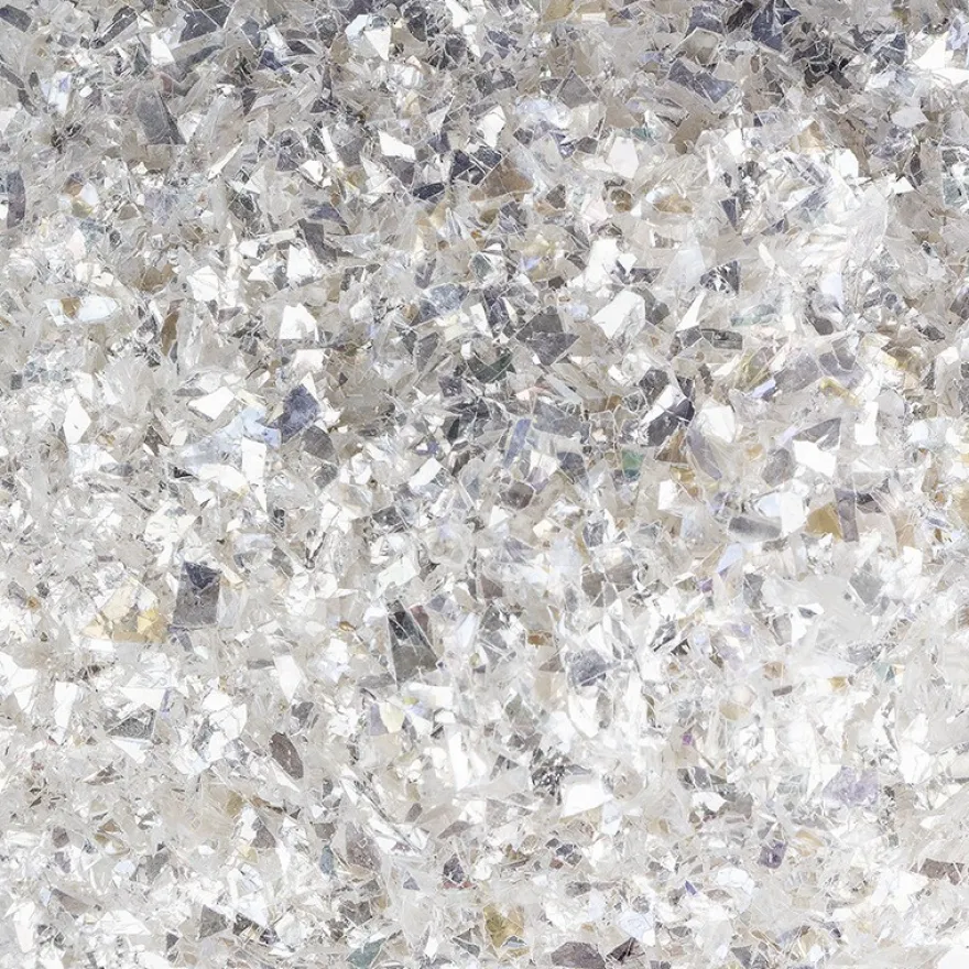 Streu-Deko, Metallic-Flocken, silber, 80g