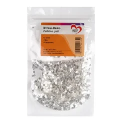 Streu-Deko, Pailletten, glatt, Ø 3mm, 30g, transparent