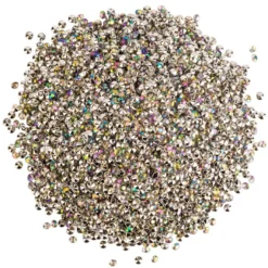 Streu-Diamanten, 4mm x 3mm, klar, irisierend, 90g
