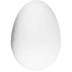 Styropor-Eier, 2-teilig, Ø 21cm, 30cm hoch, 2 Stück