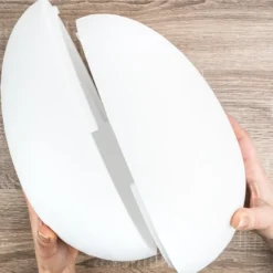 Styropor-Eier, 2-teilig, Ø 21cm, 30cm hoch, 2 Stück