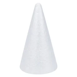 Styropor-Kegel, 12cm x 7cm, 3 Stück