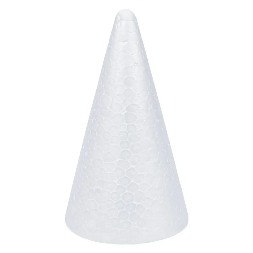 Styropor-Kegel, 12cm x 7cm, 3 Stück