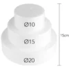 Styropor-Torte, 3 Styropor-Podeste, Ø20 cm, Ø15 cm, Ø10 cm