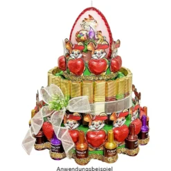 Styropor-Torte, 3 Styropor-Podeste, Ø20 cm, Ø15 cm, Ø10 cm