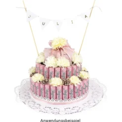 Styropor-Torte, 3 Styropor-Podeste, Ø20 cm, Ø15 cm, Ø10 cm