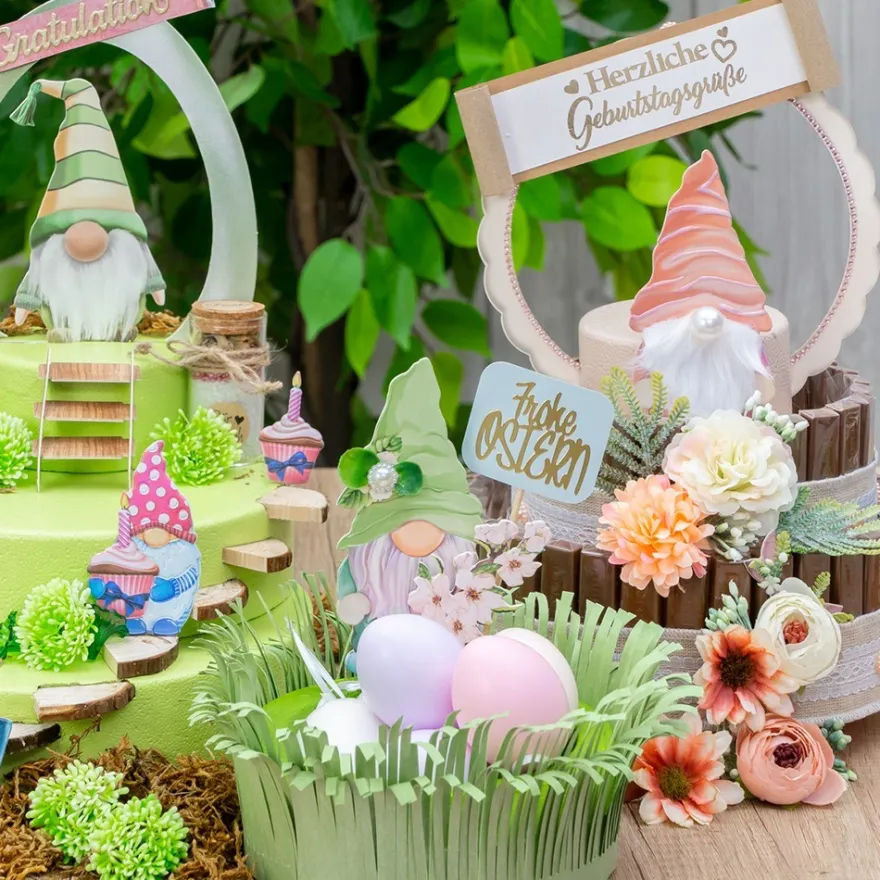 Styropor-Torte, 3 Styropor-Podeste, Ø20 cm, Ø15 cm, Ø10 cm