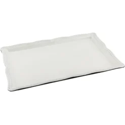 Tablett, 30,5cm x 21,5cm x 2,5cm weiß