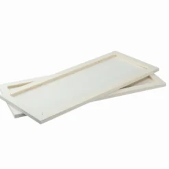 Tabletts, Holz, rechteckig, 43cm x 18cm x 1cm, natur, 2 Stück