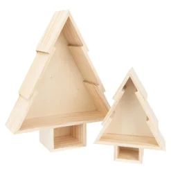 Tannen, Holzrahmen, zum Aufstellen, verschiedene Größen, 2 Stück