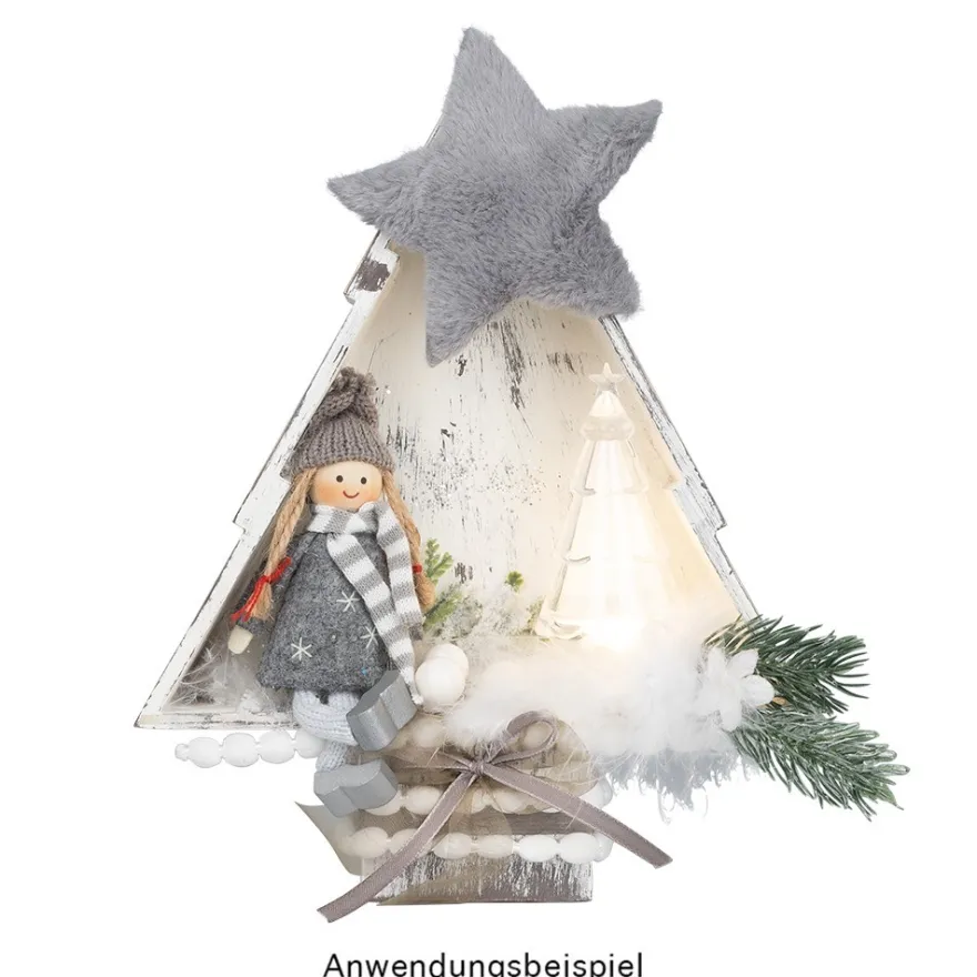 Tannen, Holzrahmen, zum Aufstellen, verschiedene Größen, 2 Stück