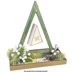 Tannen-Podeste & -Aufsteller, Rohlinge aus Holz, 10cm bis 39cm hoch, 4 Stück