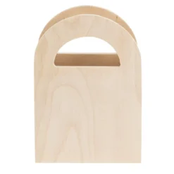 Tasche, Holz, 9,5cm x 4cm x 13,4cm, zum Aufstellen