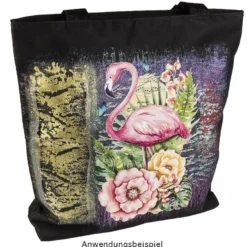 Tasche Meike, 40cm x 41cm, Polyester, schwarz