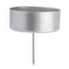 Teelichthalter zum Stecken, Ø 4,2cm, silber mattiert, 4 Stück