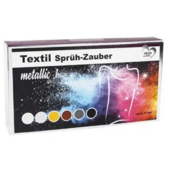 Textil-Sprüh-Zauber metallic 1/Textil-Sprühfarbe, 6 x 50ml, 6 Farben