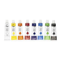 Textur-Acrylfarben, 8 verschiedene Farben, je 18ml