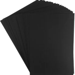 Tonkarton, DIN A4, 220g/m², schwarz, 50 Bogen