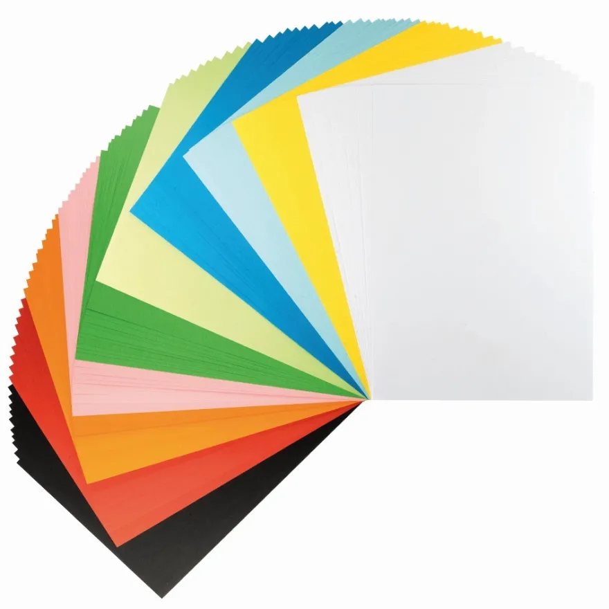 Tonpapier, DIN A3, 150 g/m², 10 verschiedene Farben, 100 Bogen