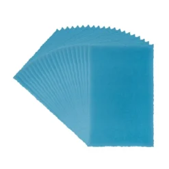 Transparentpapier-Aufleger, mit Büttenrand, 8cm x 13cm, 130g/m², blau, 20 Blatt