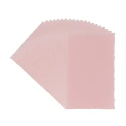 Transparentpapier-Aufleger, mit Büttenrand, 8cm x 13cm, 130g/m², altrosa, 20 Blatt