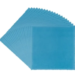 Transparentpapier-Aufleger, mit Büttenrand, 14cm x 14cm, 130g/m², blau, 20 Blatt