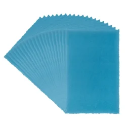 Transparentpapier-Aufleger, mit Büttenrand, 9cm x 14cm, 130g/m², blau, 20 Blatt