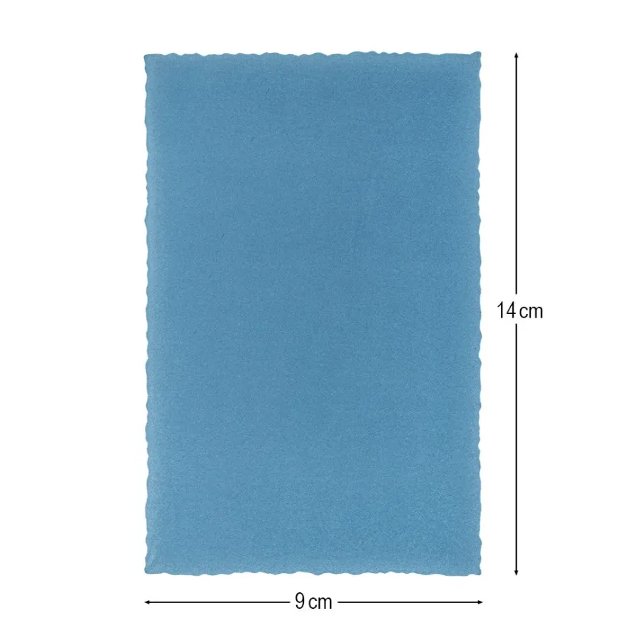 Transparentpapier-Aufleger, mit Büttenrand, 9cm x 14cm, 130g/m², blau, 20 Blatt
