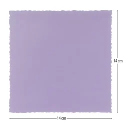 Transparentpapier-Aufleger, mit Büttenrand, 14cm x 14cm, 130g/m², violett, 20 Blatt