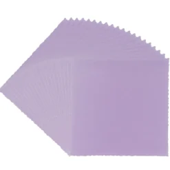 Transparentpapier-Aufleger, mit Büttenrand, 14cm x 14cm, 130g/m², violett, 20 Blatt
