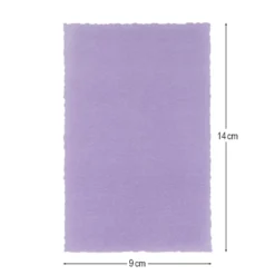 Transparentpapier-Aufleger, mit Büttenrand, 9cm x 14cm, 130g/m², violett, 20 Blatt