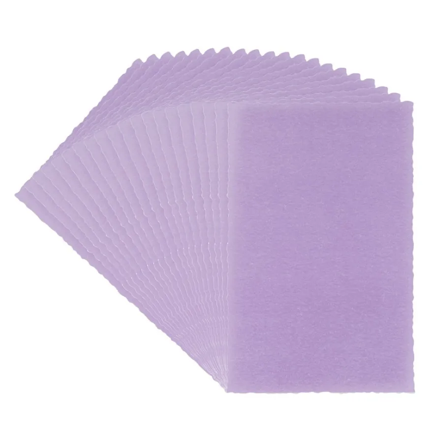Transparentpapier-Aufleger, mit Büttenrand, 9cm x 14cm, 130g/m², violett, 20 Blatt