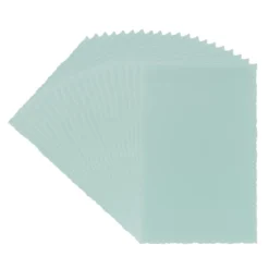 Transparentpapier-Aufleger, mit Büttenrand, 9cm x 14cm, 130g/m², mint, 20 Blatt
