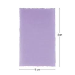 Transparentpapier-Aufleger, mit Büttenrand, 8cm x 13cm, 130g/m², violett, 20 Blatt