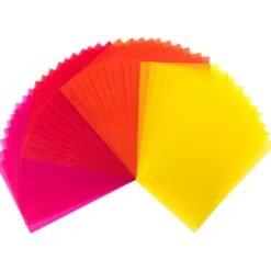 Transparentpapiere, 10cm x 15cm, 40 Stück, 130g/m², Gelb-/Rottöne