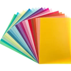 Transparentpapiere, DIN A4, 130g/m², 20 Stück, 20 Farben