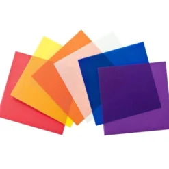 Transparentpapiere, 6 Farben, 8 x 8 cm, 120 Stück