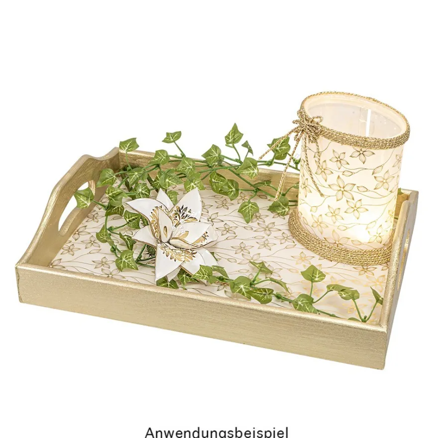 Transparentpapier mit Goldfolienveredelung, Sortierung 2, DIN A4, 10 Designs, weiß, 20 Bogen