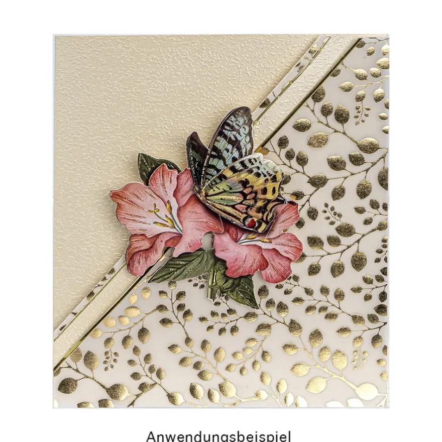 Transparentpapier mit Goldfolienveredelung, Sortierung 2, DIN A4, 10 Designs, weiß, 20 Bogen