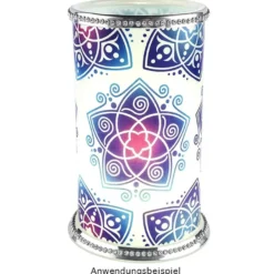 Transparent-Sticker, Blume des Lebens, 10cm x 30cm, 10 Bogen