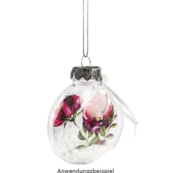 Transparent-Sticker, Blumen, 10cm x 30cm, 10 Bogen